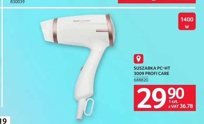 Suszarka PC-HT 3009 Profi Care promocja w Selgros