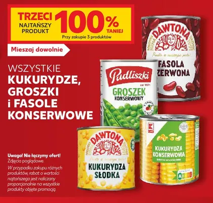 Groszek konserwowy Pudliszki promocja w Kaufland
