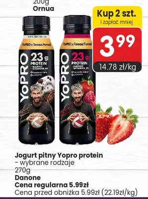 Jogurt pitny YoPro Protein promocja w Market Point