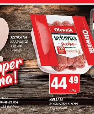 Kiełbasa Myśliwska sucha Olewnik promocja w Chorten