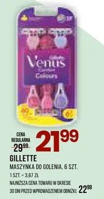 Maszynka do golenia Gillette Venus Comfort Colours 6szt promocja w Drogerie Natura