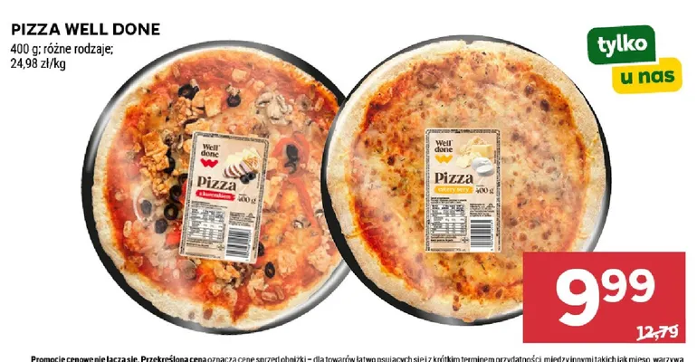 Pizza z kurczakiem Well Done promocja w Stokrotka