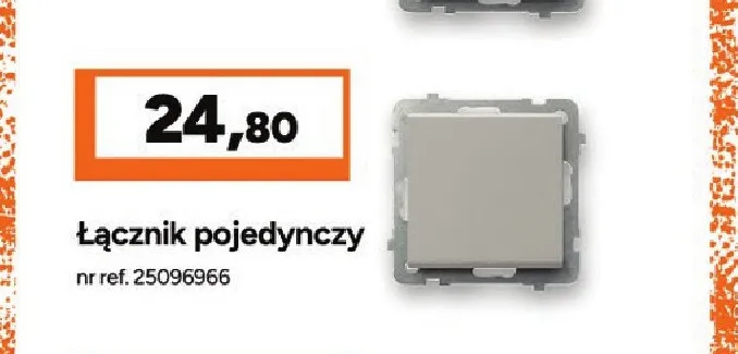 Łącznik pojedynczy Ospel Seria Sonata kaszmir promocja w Bricoman