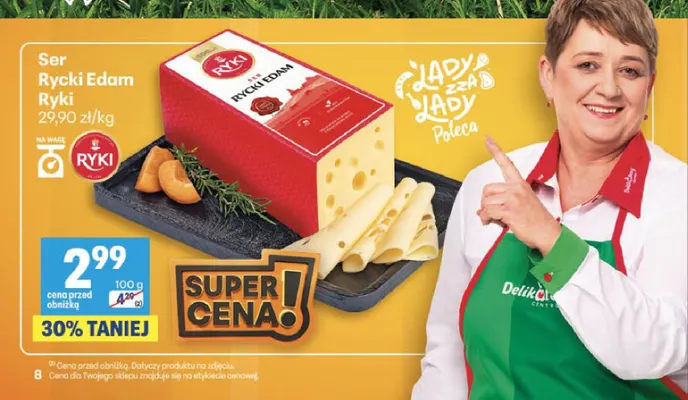 Ser Rycki Edam Ryki promocja w Delikatesy Centrum