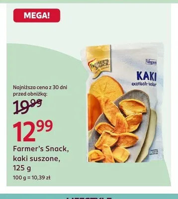 Kaki suszone Farmer's Snack promocja w Rossmann