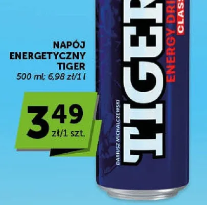 Napój energetyczny Tiger Classic promocja w Euro Sklep