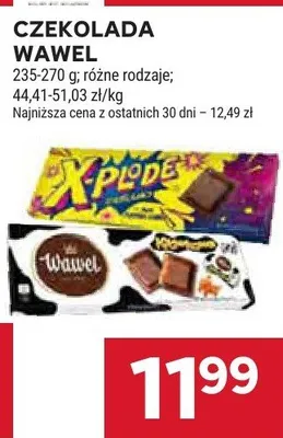 Czekolada Wawel różne rodzaje promocja w Stokrotka