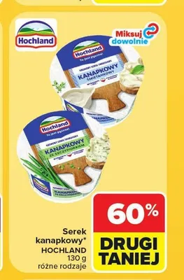 Serek kanapkowy Hochland Śmietankowy promocja w Carrefour Market