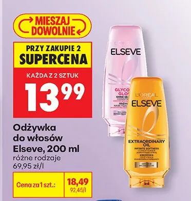 Odżywka do włosów różne rodzaje promocja w Biedronka