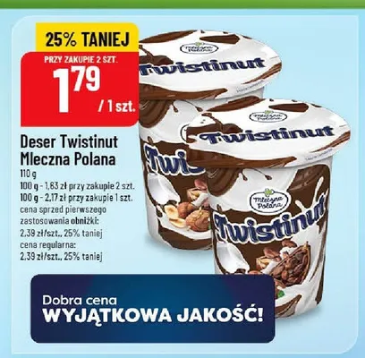 Deser Twistinut Mleczna Polana promocja w POLOmarket