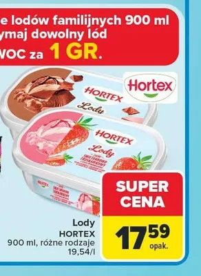Lody Hortex promocja w Carrefour