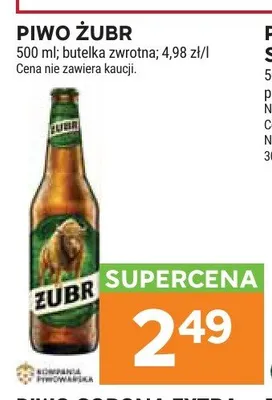 Piwo Żubr promocja w Stokrotka