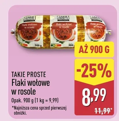Flaki wołowe w rosole Takie Proste promocja