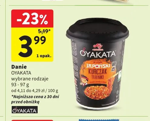 Danie Oyakata promocja w Intermarche