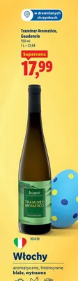 Wino Traminer Aromatico, Gaudenzio promocja w Lidl