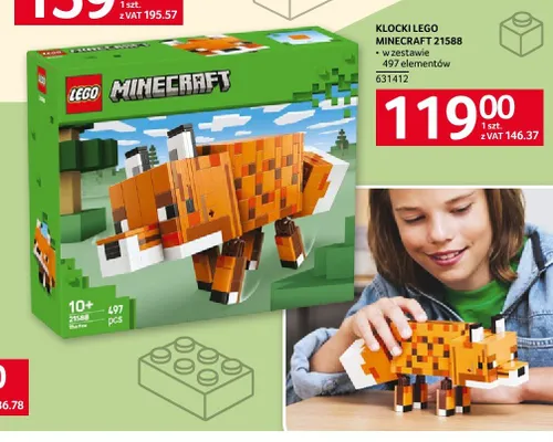 Klocki LEGO Minecraft 21588 promocja w Selgros