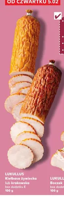 Kiełbasa żywiecka bez dodatku E promocja w Kaufland