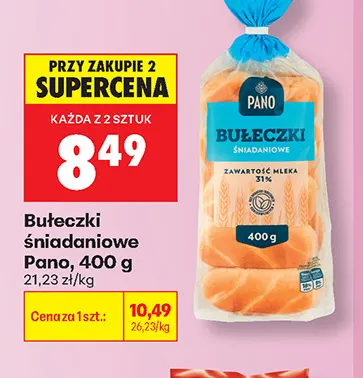 Bułeczki śniadaniowe Pano promocja w Biedronka