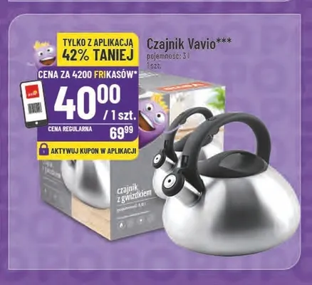 Czajnik 3 l Vavio promocja w POLOmarket