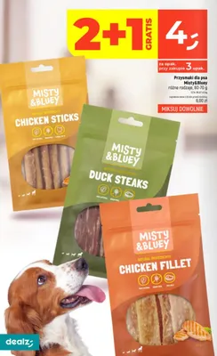 Przysmaki dla psa Duck Steaks Misty & Bluey promocja w Dealz
