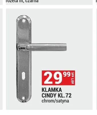 Klamka Cindy KL.72 chrom/satyna promocja w Merkury Market