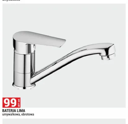 Bateria umywalkowa obrotowa Lima promocja w Merkury Market