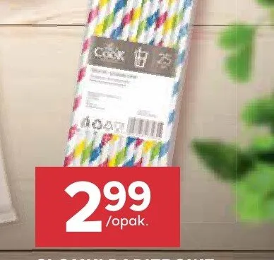Słomki papierowe Let's Cook promocja w Stokrotka