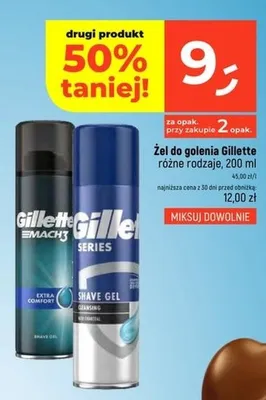 Żel do golenia Gillette Mach3 Extra Comfort promocja w Dealz