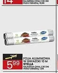 Folia aluminiowa w gwiazdki Stella 10m promocja w Wafelek