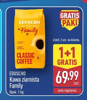 Kawa ziarnista Family Eduscho promocja w Aldi