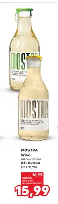 Wino białe Mostra wytrawne promocja w Kaufland