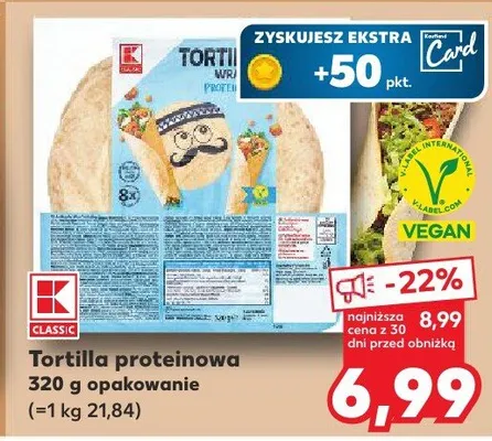 Tortilla proteinowa promocja w Kaufland