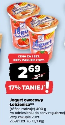 Jogurt owocowy (różne rodzaje) promocja w Netto