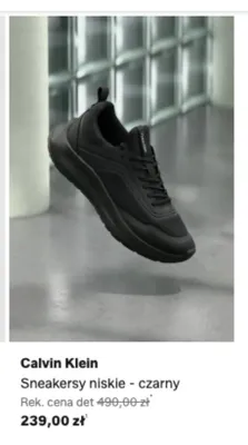 Sneakersy niskie Calvin Klein czarny promocja w Lounge by Zalando