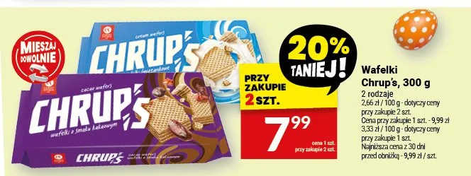 Wafelki Chrup's promocja w Twój Market