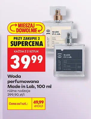 Woda perfumowana Made in Lab promocja w Biedronka