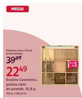 Paleta cieni do powiek promocja w Rossmann