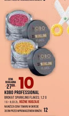 Brokat KOBO PROFESSIONAL Sparkling Flakes promocja w Drogerie Natura