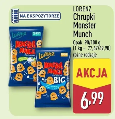 Chrupki Monster Munch promocja w Aldi