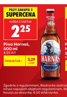 Piwo Harnaś promocja w Biedronka