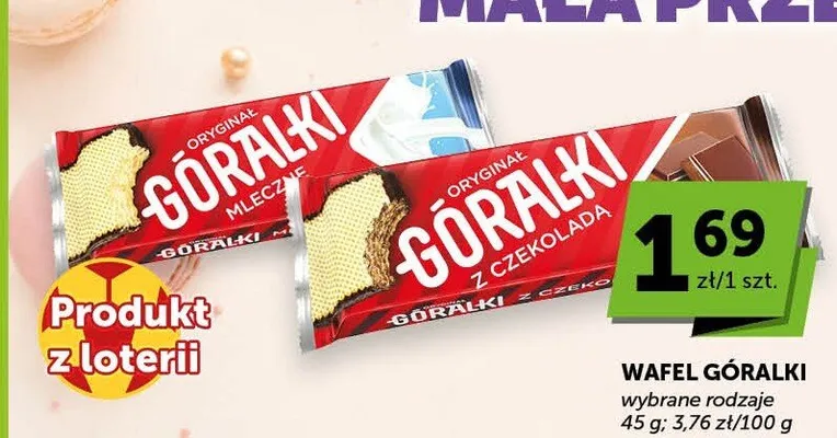 Wafel Góralki mleczne promocja w Groszek