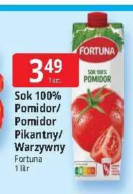 Sok pomidor Fortuna 100% promocja w Leclerc