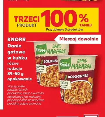 Danie gotowe w kubku Knorr promocja w Kaufland