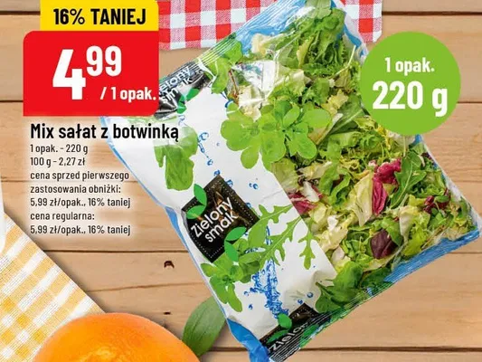 Mix sałat z botwinką promocja w POLOmarket