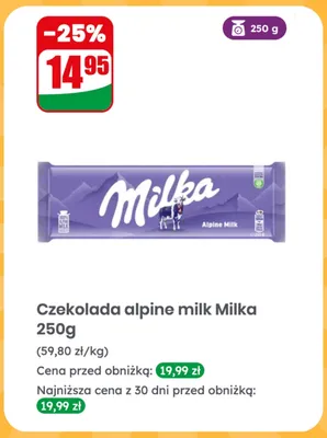 Czekolada hazelnuts Milka promocja w Dino