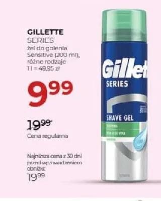 Żel do golenia Gillette Series Sensitive promocja w Drogerie Jawa