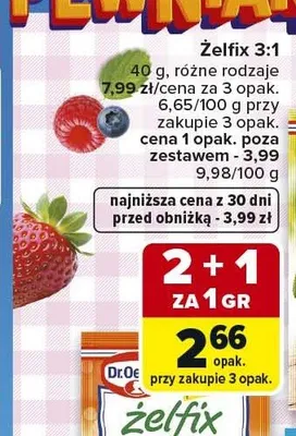 Żelfix 3:1 Dr.Oetker promocja w Carrefour