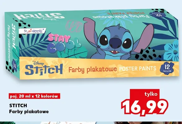 Farby plakatowe Stitch promocja w Kaufland