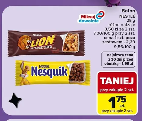 Baton Nesquik Nestlé promocja w Carrefour Market