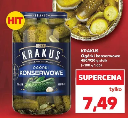 Ogórki konserwowe promocja w Kaufland